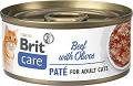 Brit Care Cat Beef with Olives Karma z wołowiną i oliwkami dla kota 70g [Data ważności: 06.2024]