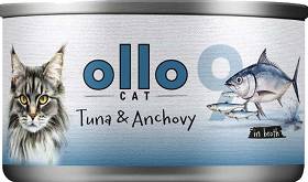 Ollo nr 9 Tuna&Anchovy in Broth Karma z tuńczykiem i anchois w sosie dla kota 70g