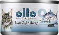Ollo nr 9 Tuna&Anchovy in Broth Karma z tuńczykiem i anchois w sosie dla kota 70g