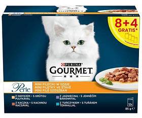 Gourmet Perle Mix Smaków Karma w sosie dla kota 12x85g (8+4 GRATIS) (POMARAŃCZOWY)