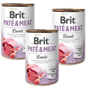 Brit Pate&Meat Lamb Karma z jagnięciną dla psa 6x400g PAKIET