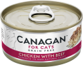 Canagan For Cats Chicken with Beef Karma z kurczakiem i wołowiną dla kota 75g