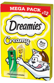 Dreamies Creamy Przysmak z serem i kocimiętką dla kota 120g MEGA PACK