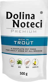 Dolina Noteci Premium Adult Trout Karma z pstrągiem dla psa saszetka 500g