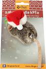 Dingo Mysz pluszowa dla kota Mikołaj 8cm kolor brązowy