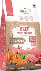 Pokusa Premium Selection Countryside Puppy Beef with Salmon Karma z wołowiną i łososiem dla psa 3kg