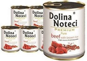 Dolina Noteci Premium Pure Beef with brown rice Karma z wołowiną i brązowym ryżem dla psa 6x800g PAKIET