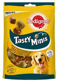 Pedigree Przysmak Tasty Minis z kurczakiem dla psa op. 130g [Data ważności: 3.06.2024]