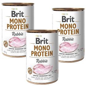 Brit Mono Protein Rabbit Karma z królikiem dla psa 6x400g PAKIET