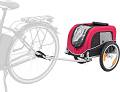Trixie Przyczepa rowerowa dla psa rozm. 53x60x60/117cm kolor czerwono-czarny nr 12813