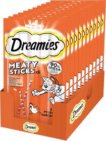 Dreamies Meaty Sticks Przysmak z pysznym kurczakiem dla kota 14x30g OPAKOWANIE ZBIORCZE