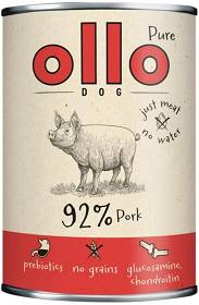 Ollo Pure Adult Pork Karma z wieprzowiną dla psa 400g
