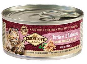 Carnilove CAT Kitten Turkey&Salmon Karma z indykiem i łososiem dla kociąt 100g