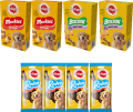 Pedigree Mix Przysmaków dla psa 4 x Rodeo 123g, 2 x Biscrok 500g i 2 x Markies 500g