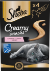 Sheba Creamy Snacks Przysmak z łososiem dla kota 4x12g