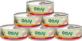 Oasy Natural Adult Chicken with Ham Karma z kurczakiem i szynką dla kota 24x150g PAKIET