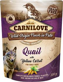 Carnilove Quail&Yellow Carrot Karma z przepiórką dla psa SASZETKA 300g