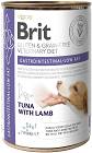 Brit Veterinary Diet Gastrointestinal Low Fat Tuna&Lamb Karma z tuńczykiem i jagnięciną dla psa 400g