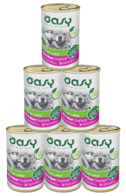 Oasy One Protein Adult Medium/Large Wild Boar Karma z dziczyzną dla psa 6x400g PAKIET