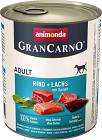 Animonda GranCarno Adult Karma z wołowiną, łososiem i szpinakiem dla psa 800g