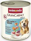 Animonda GranCarno Adult Karma z łososiem i szpinakiem dla psa 800g