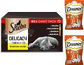  Sheba Delicacy in Jelly Kolekcja drobiowych smaków Karma w galaretce dla kota 80x85g + Dreamies z kurczakiem 2x60g GRATIS