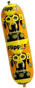 Flipper Classic Sausage Karma z drobiem dla psa 900g [Data ważności: 22.12.2025]