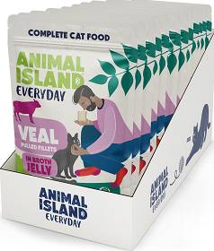 Animal Island Everyday Veal in Jelly Karma z cieleciną w galarecie dla kota 12x85g