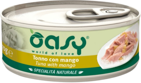 Oasy Natural Adult Tuna with Mango Karma z tuńczykiem i mango dla kota 70g