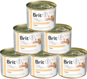Brit Veterinary Diet Hepatic Turkey Karma z indykiem dla psa 6x200g PAKIET