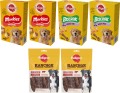 Pedigree Mix Przysmaków dla psa 2 x Ranchos 70g, 2 x Biscrok 500g i 2 x Markies 500g