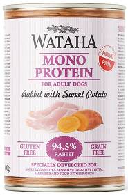 Wataha Mono Adult Rabbit&Sweet Karma z królikiem i słodkimi ziemniakami dla psa 400g