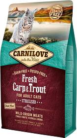 Carnilove CAT Grain Free Fresh Carp&Trout Sterilised Karma z karpiem i pstrągiem dla kota 2kg