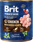 Brit Premium by Nature Chicken with Chicken Hearts Karma z kurczakiem dla psa 800g