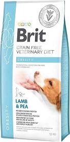 Brit Veterinary Diet Obesity Lamb&Pea Karma z jagnięciną dla psa 12kg