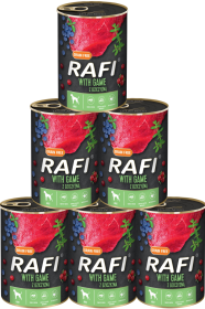 Rafi Adult Dog with Game Karma z dziczyzną dla psa saszetka 12x400g PAKIET