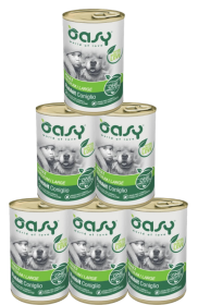 Oasy One Protein Adult Medium/Large Rabbit Karma z królikiem dla psa 6x400g PAKIET