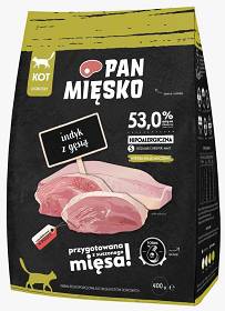 Pan Mięsko CAT Small Karma z indykiem i gęsią dla kota 400g