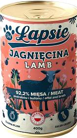 Łapsie Adult Karma z jagnięciną i śliwką dla psa 400g