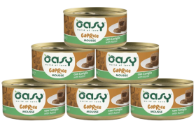 Oasy Caprice Mousse with Rabbit Karma z kólikiem dla kota 6x85g PAKIET