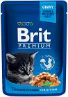 Brit Premium Cat with Chicken Chunks for Kitten Karma z kurczakiem dla kociąt 100g