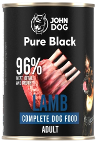 John Dog Pure Black Adult Lamb Karma z jagnięciną dla psa 400g