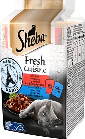 Sheba Fresh Cuisine Taste of Paris Mix Smaków Karma w sosie dla kota 6x50g