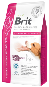 Brit Veterinary Diet Hypoallergenic Hydrolized Protein Karma z rybą i grochem dla psa 12kg