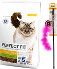 Perfect Fit Cat Sensitive 1+ Karma z indykiem dla kota 7kg + Wędka dla kota GRATIS