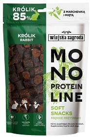 Wiejska Zagroda Monoprotein Soft Snacks Przysmak z królikiem dla psa 115g