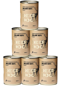 Deer Dog Adult Karma z jeleniem i miętą dla psa 6x400g PAKIET