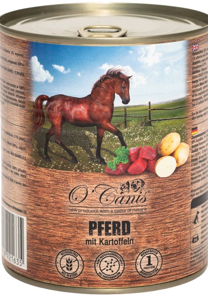 O'Canis Karma z koniną i ziemniakami dla psa 800g