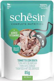 Schesir Adult Tuna&Seabream in Jelly Karma z tuńczykiem i doradą dla kota 50g