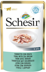 Schesir Adult Tuna&Seabream in Jelly Karma z tuńczykiem i doradą dla kota 50g